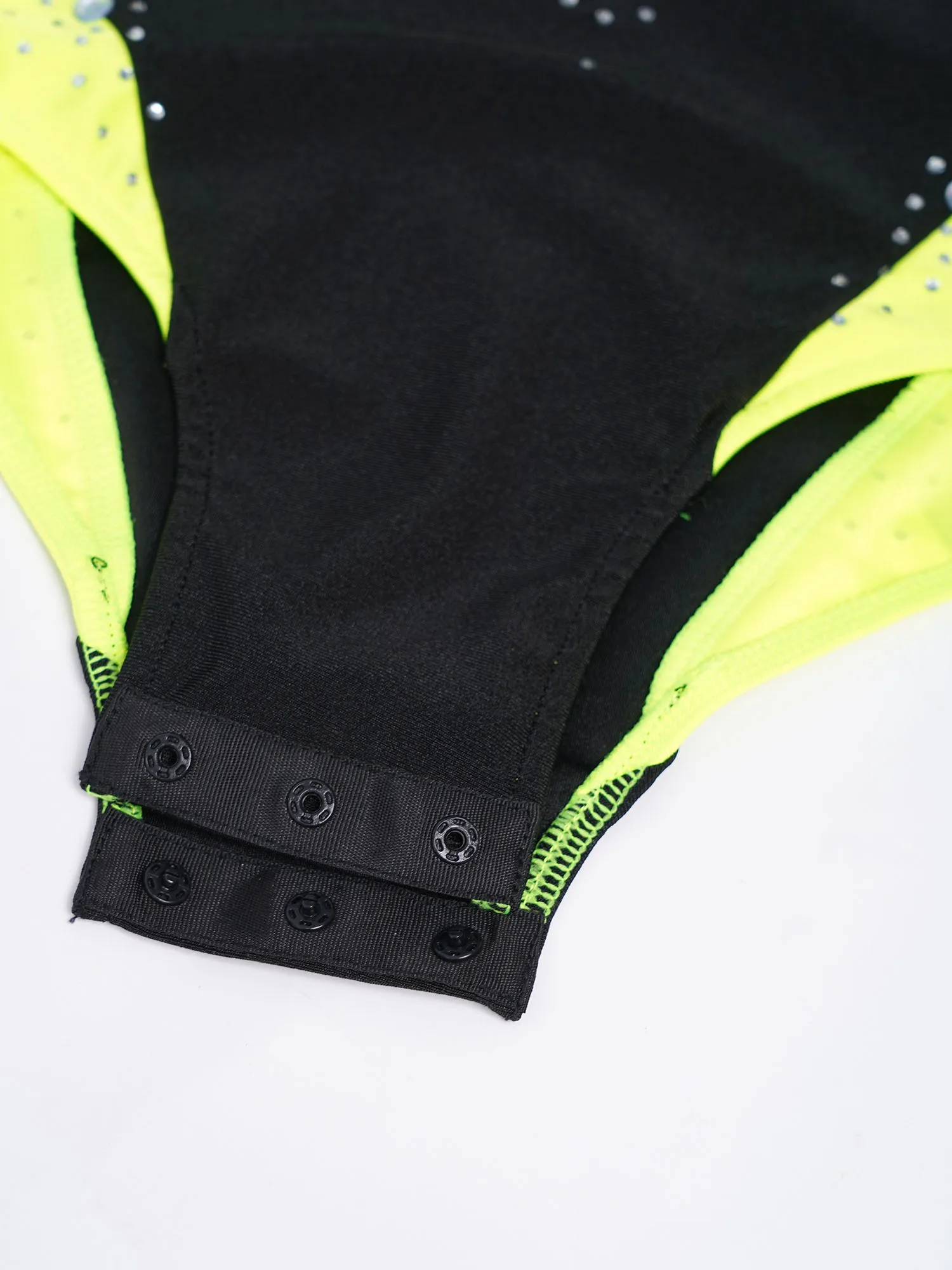 أطفال بنات الباليه الجمباز يوتار الشكل التزلج أداء زي الراين كتلة اللون غير المتكافئة تجريب ارتداءها