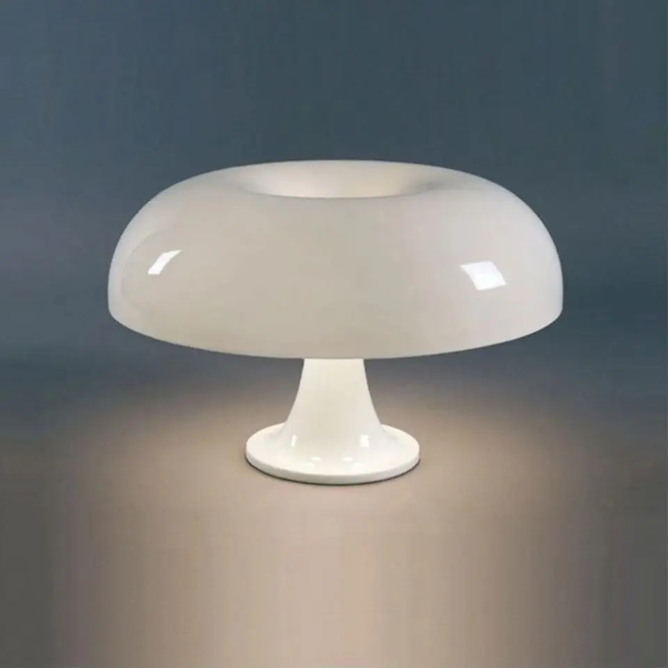 LED Mushroom Table Lamp Bedside Lamps Portable Dimmable Bedside Lamp with USB Charging Translucent Lampshade Table Lamp for Read