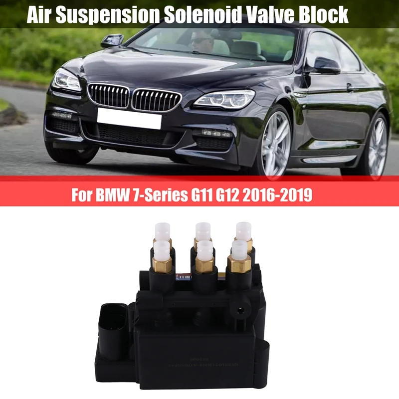 

1 Piece Car Air Suspension Solenoid Valve Block Fit For BMW 7-Series G11 G12 2016-2019 4154034370 4154039002