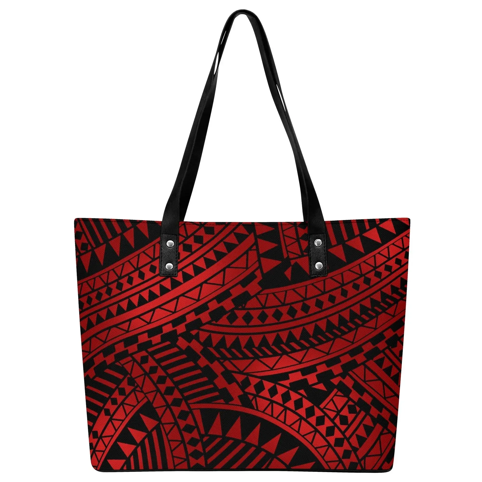 

Custom Printed Shoulder Bag Printed Luxury Travel Storage Bag Overnight Bag Samoan Tribe Fun Design For Polynesian Travel