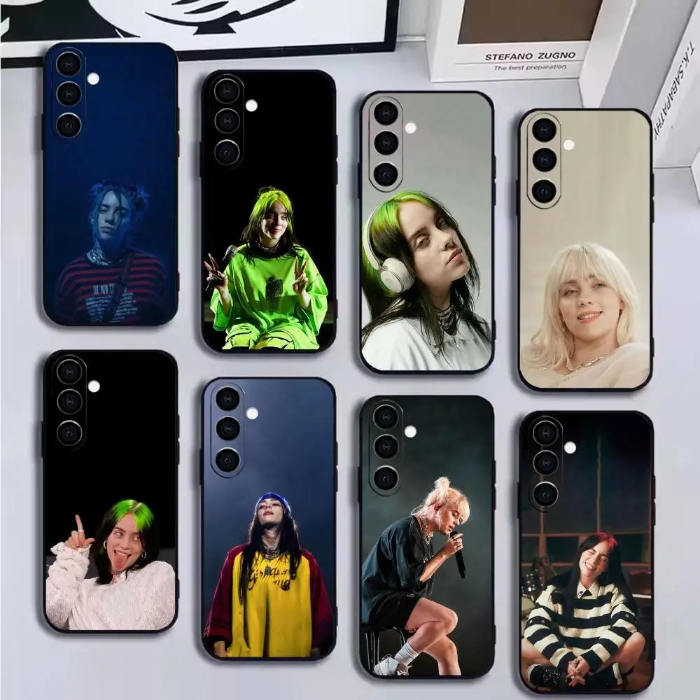 

Singer B-Billie Phone Case For Samsung Galaxy A20,21s,22,31,32,52,53,72,73,80,91 Soft Black Shell