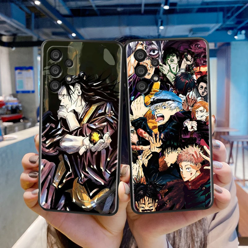 Jujutsu Kaisen Toji Yuta For Samsung A55 A35 A25 A15 A14 A73 A53 A13 A05S A03S A02S A71 A52 A32 Black Soft Phone Case