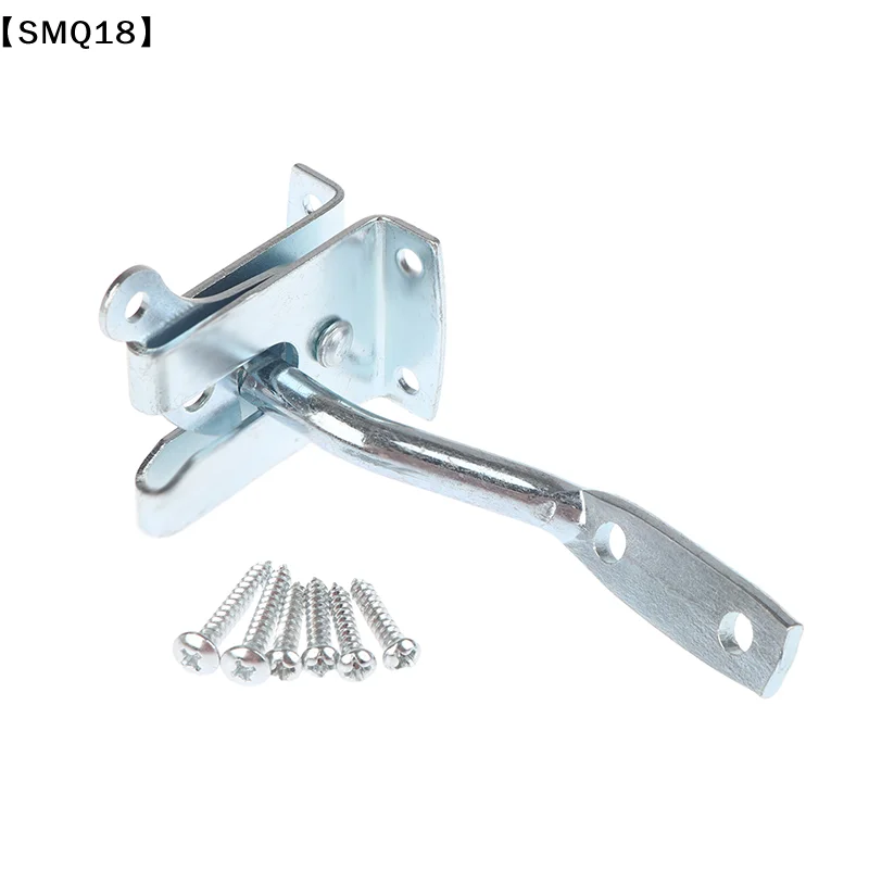 Self-Locking Gate Latch Carbon Steel Post Mounted Fence Gate Latch Heavy Duty Automatic Gravity Latch Self Locking Fence【SMQ】