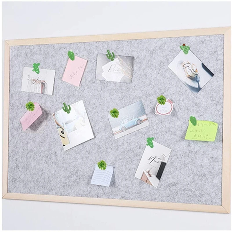 30 Stuks Cartoon Cactus Blad Miniaturen Muurkaarten Duwpennen Stalen Punaise Voor Foto 'S Kaarten Bulletin Kurk Boards Marker