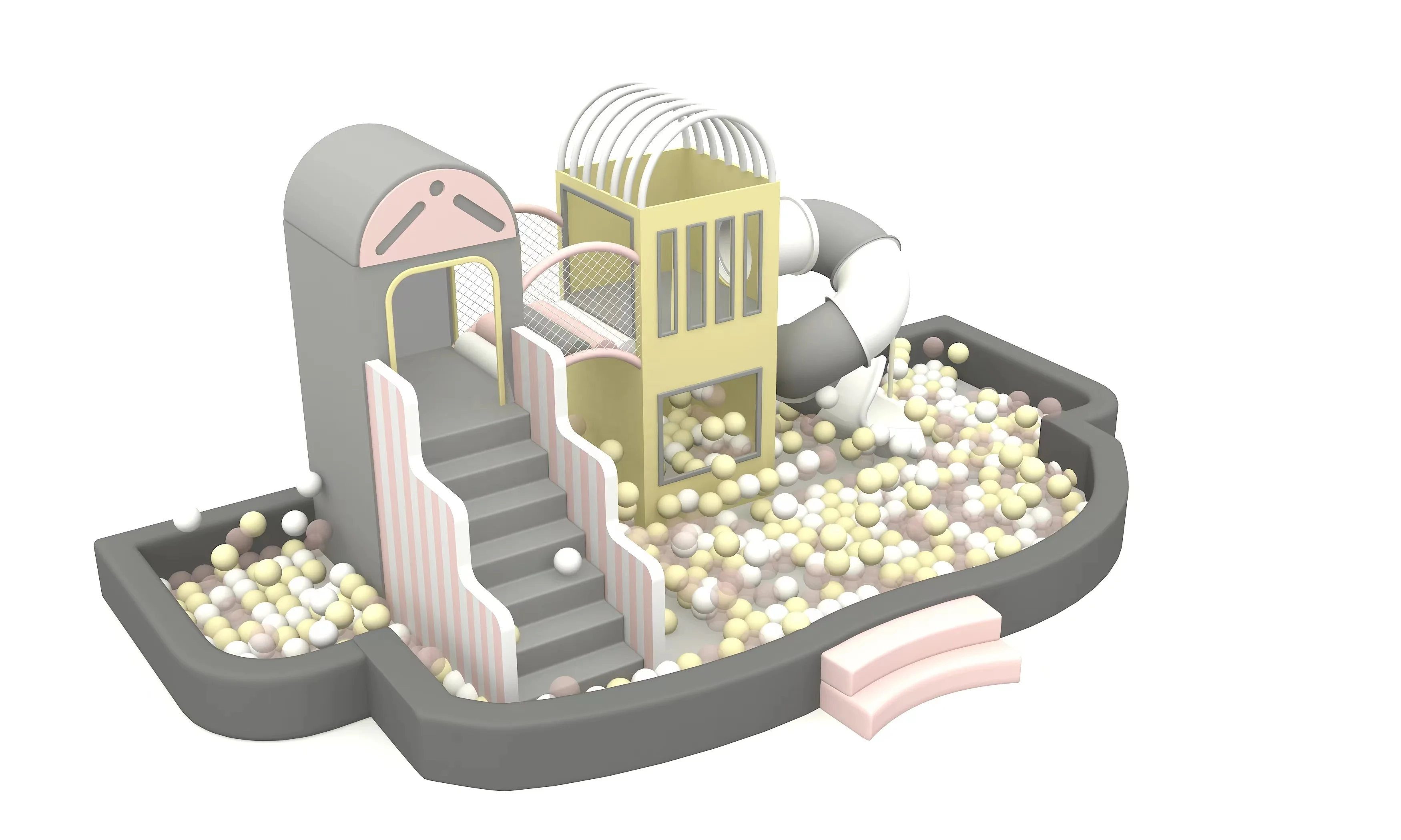 Ultra-small Soft Stairs Stairs Crawling Stairs Children's Indoor Soft Game Pack Day Care Equipment Set
