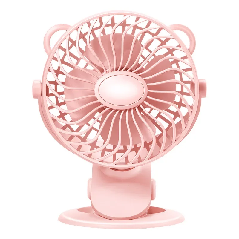 USB Clip Fan Digital Display Mini Portable Charging Desktop Student Dormitory Office Small Fan Clip Fan