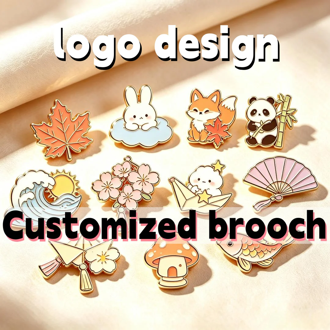 Low Price Factory Custom Pins Custom Metal Lapel Pin Gold Plated Soft Enamel Cute Animal Floral Decorative Enamel Brooch