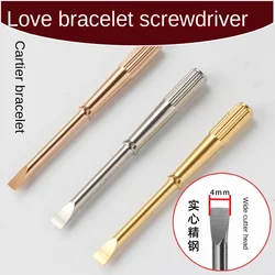 For Cartier Jewelry love series Eternal Ring Bracelet Titanium Steel Screwdriver Screwing small tool Watch Strap Accessories 4mm