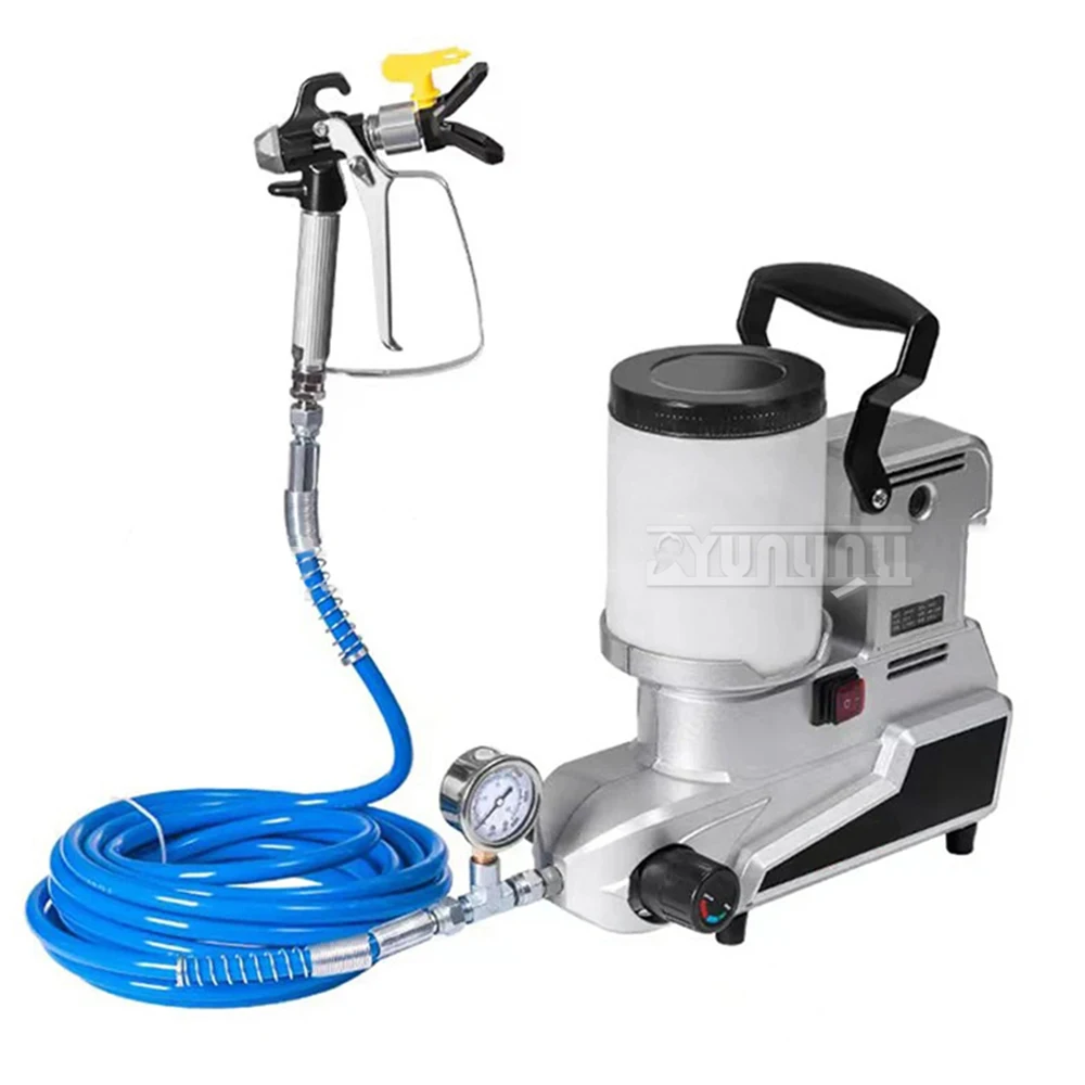 1600w 2.5L/Min Airless Latex Paint Spray Machine High Power High Pressure Small Household Spraying Machine Airless Spary Gun