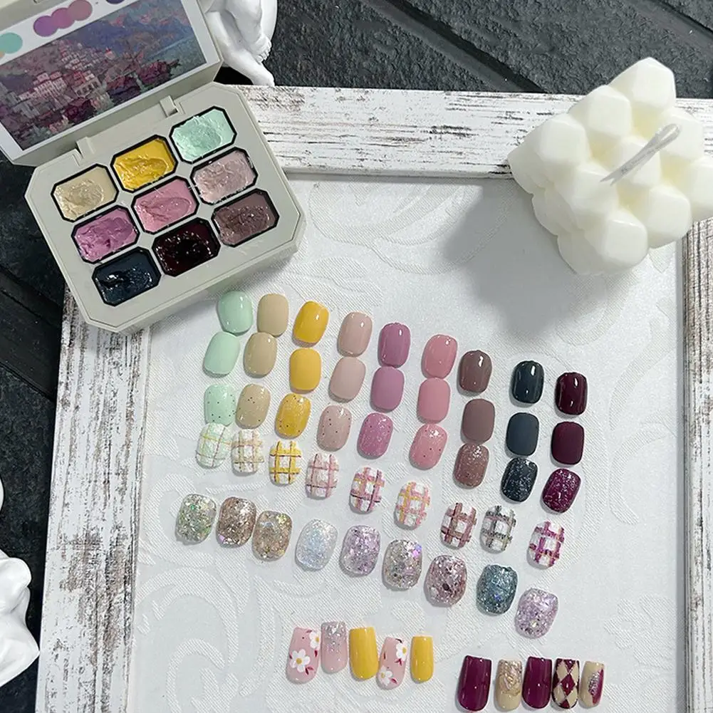 2025 9 colori gel per unghie solido in scatola smalto gel per unghie crema texture pittura gel UV LED vernici fai da te nail art design per manicure