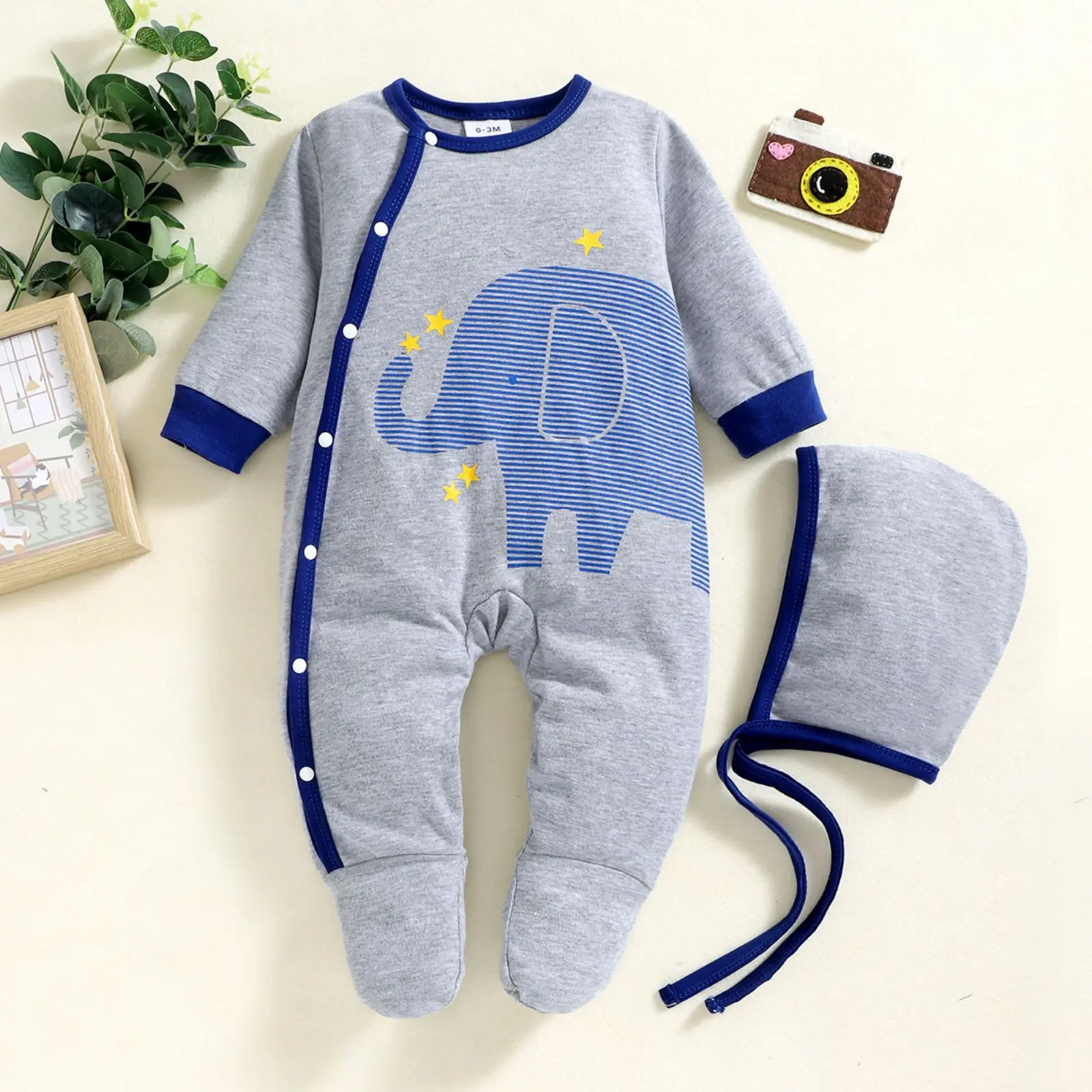 

Newborn Toddler Clothes Baby Rompers Winter One Piece Infant Boy Girl Long Sleeve Knit Outfits Thicken Jumpsuit Winter Clothes