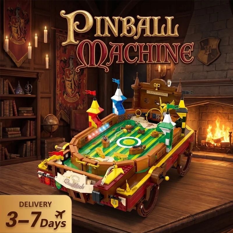 Bloques de Construcción de Máquina de Pinball de 2240 Piezas con Motor, Mesa de Juego, Modelo Coleccionable para Armar, Ladrillos, Adorno para el Hogar, Juguete Creativo, Regalos para Adultos