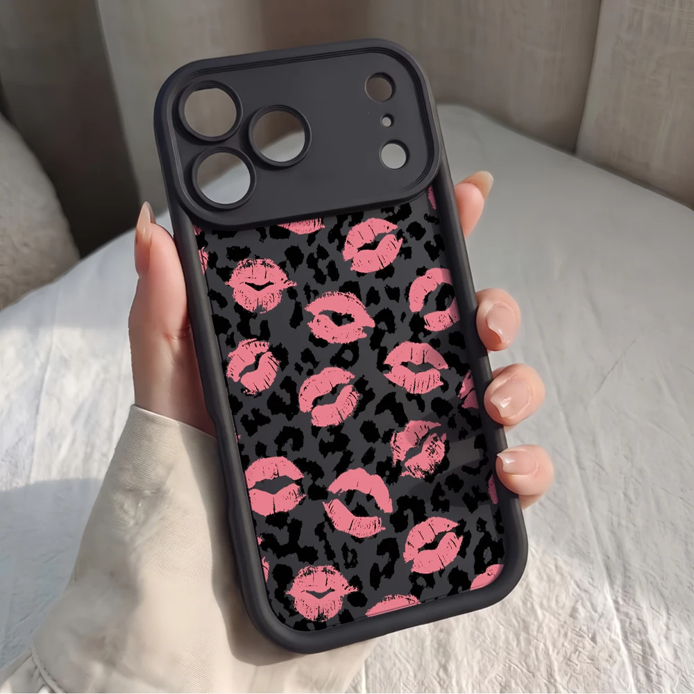 Leopard Print Lips Phone Case For Samsung Galaxy Note20 S21 S25 S24 S23 S26 Plus S24 S23 FE S23 S26 S25 S24 S23 Ultra A56 Cove