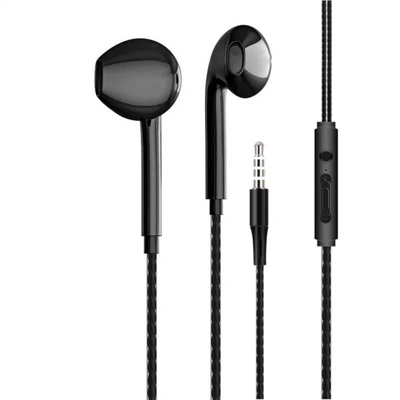 

Wired Headphones 3.5mm In Ear Headset Wired Earphones with Microphone Bass Stereo Earbuds Sports In-line Control For Phones