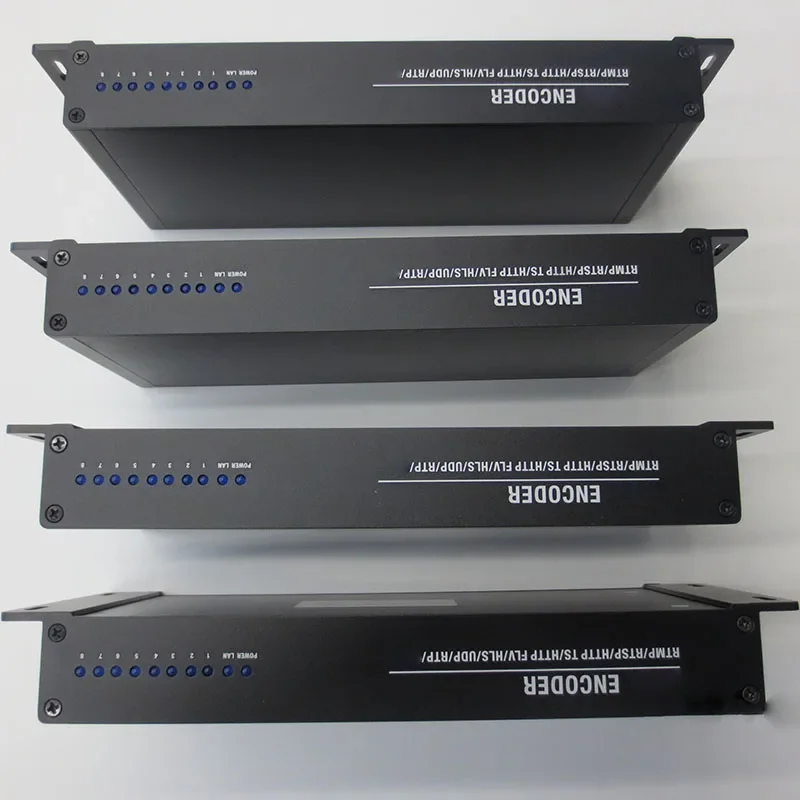 OTV-HE08C-8 Canais SRT ProVideo Media Encoder, IPTV, MPEG4, RTSP, HLS, RTMPS, HD, Transmissão ao vivo, Facebook, YouTube, IPTV, H.264, H.265