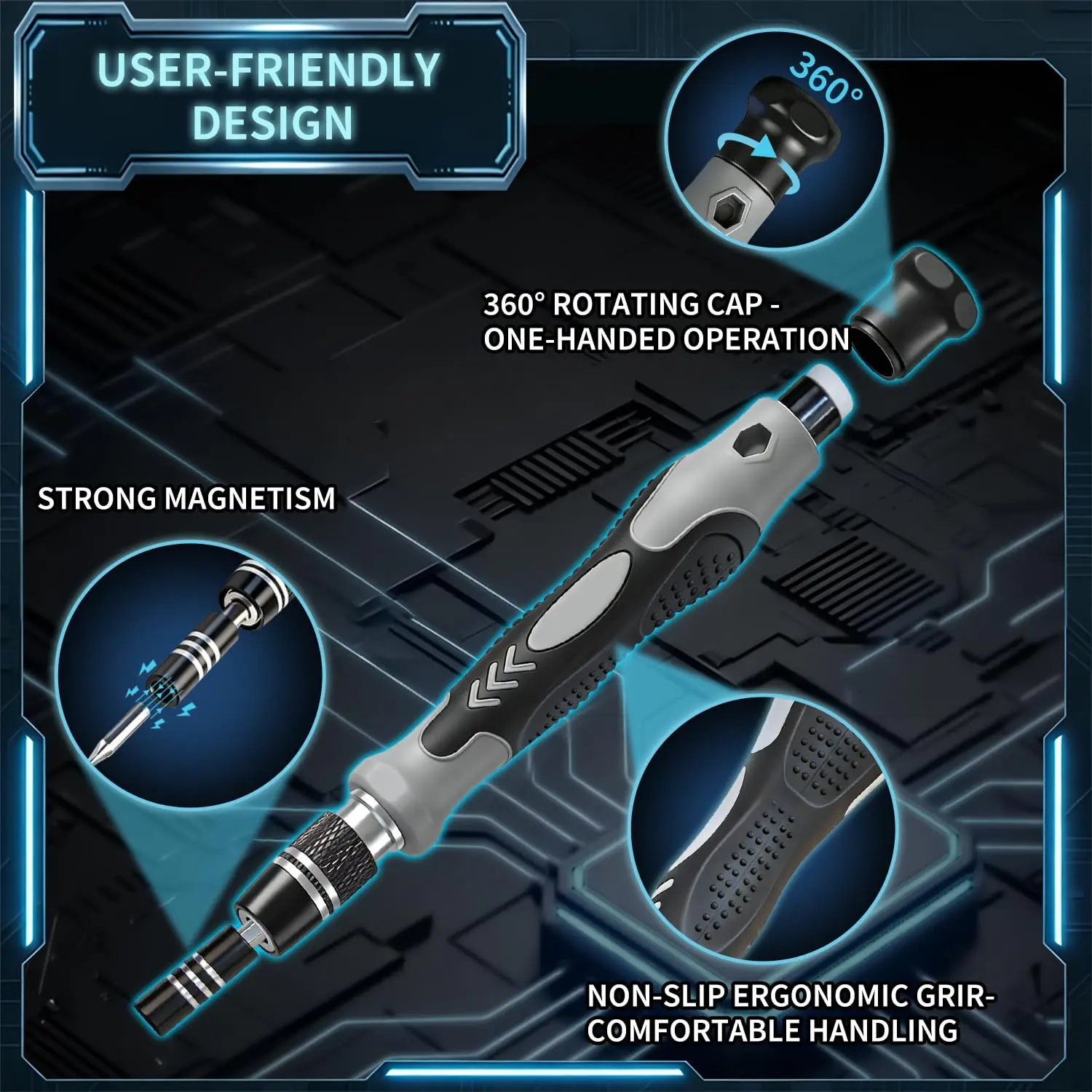 122 in 1 Precision Computer Screwdriver Kit, Laptop Screwdriver Sets with 101 Magnetic Drill Bits, Computer Accessories, Electro