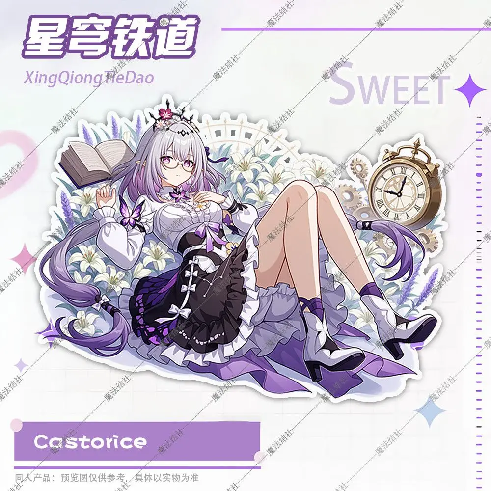 アニメ Honkai: スターレールカスタリスバッジコスプレアクリルスタンドアクセサリーコレクションフィギュアデスクトップ装飾品クリスマスギフト