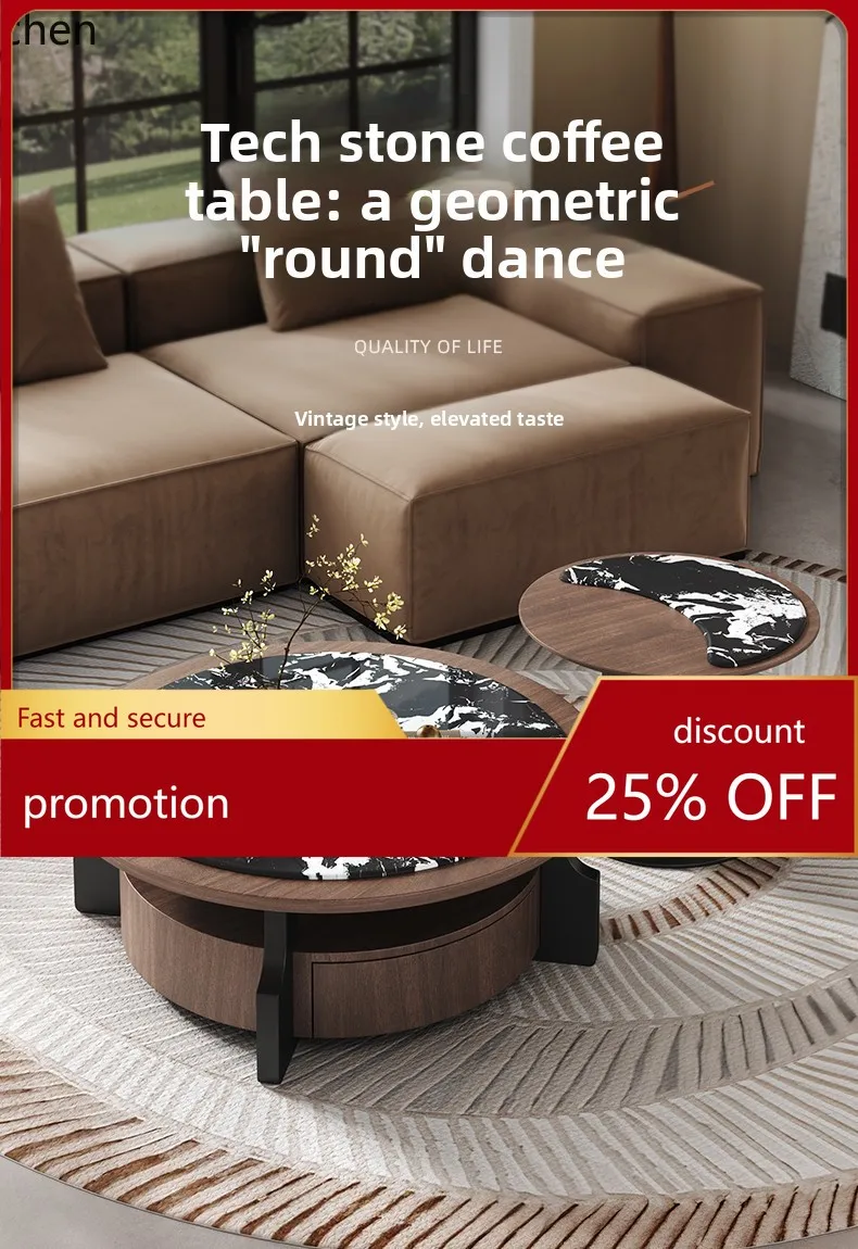 

ZML Living Room Modern Coffee Table TV Cabinet Furniture Supplies