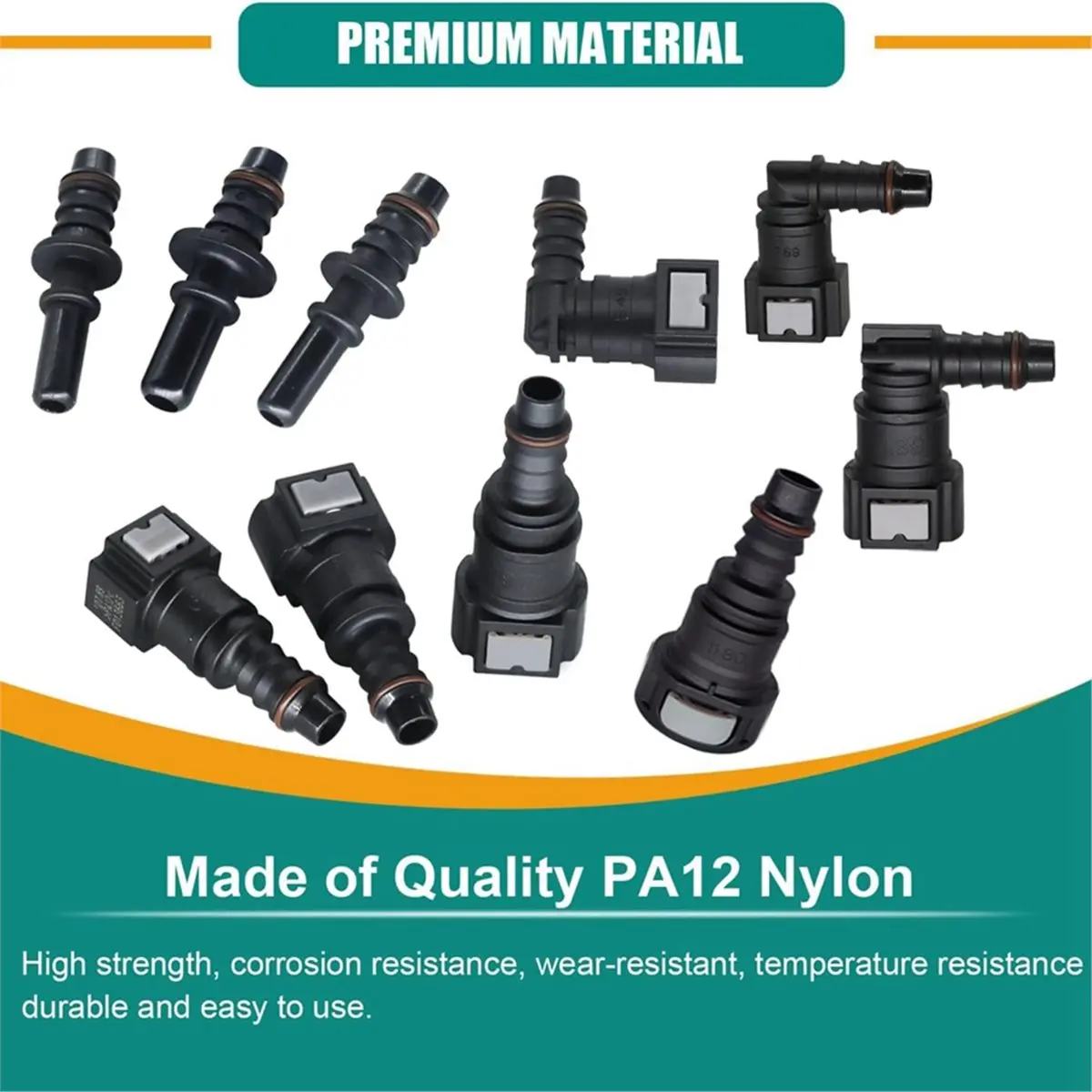 A45I  Line Quick Connect Fittings, 30pcs Line Repair Kit, 13 Size Hose Release Connector Straight Elbow
