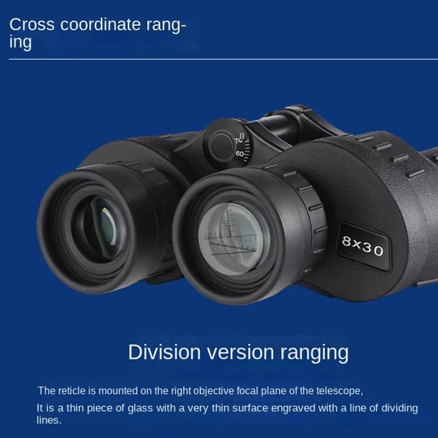 Full Metal Binoculars 8x30 High Power Professional Telescope Long Range Waterproof Range Finder Distance For Hunting Optics
