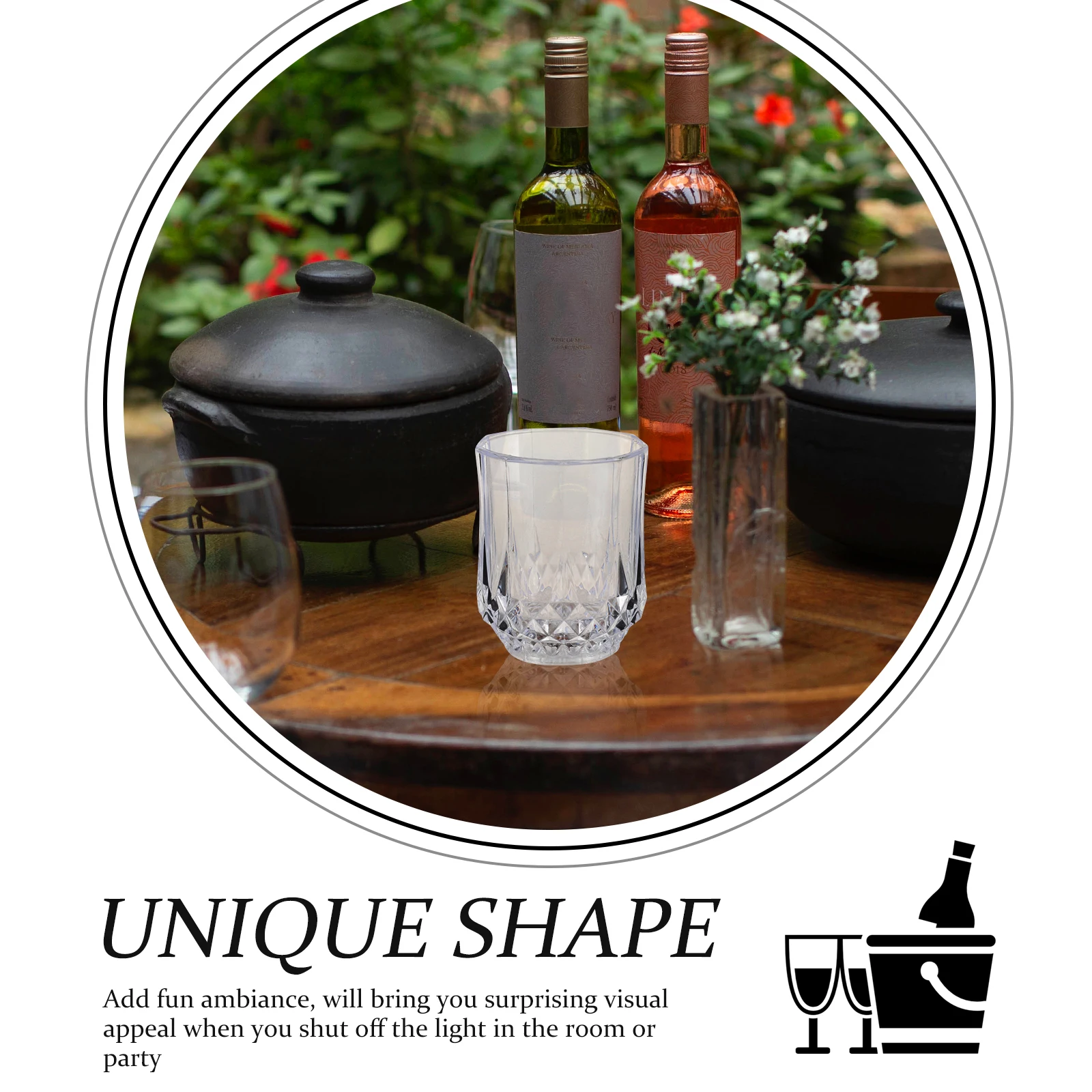 

10pcs Glowing Pineapple Multicolor Flash Light Up Drinking For Party Bar Home Use Non-Glass Material Creative Gargle