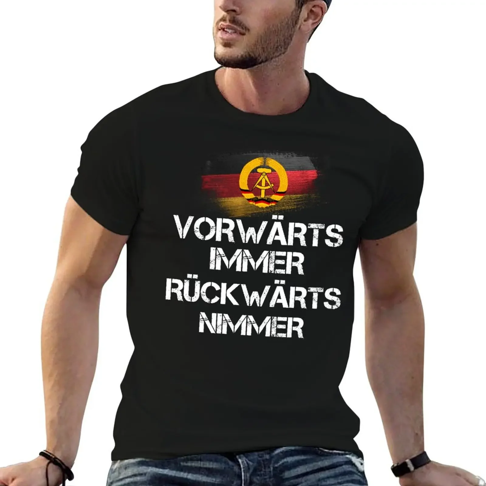 GDR Forwards, never backwards T-Shirt plain oversized mens graphic t-shirts funny