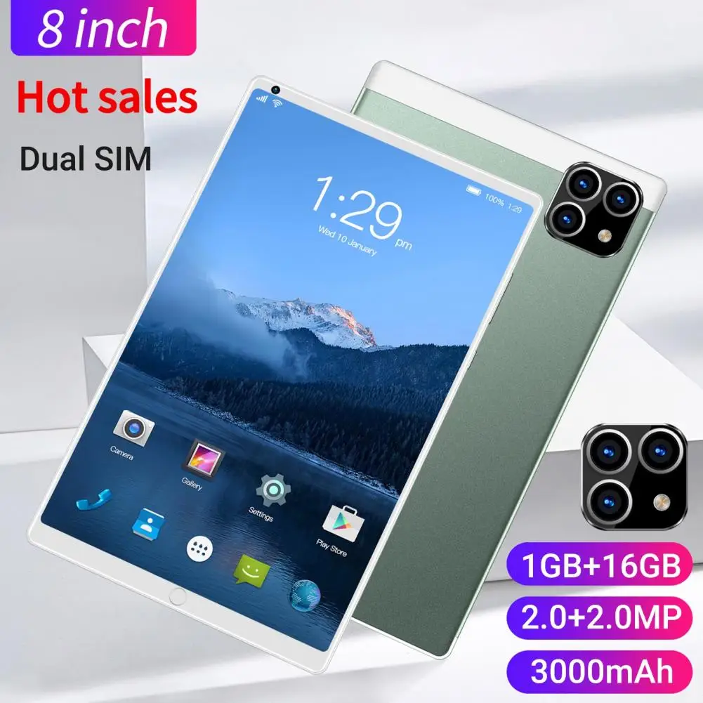 Useful  Personal Tablet Touch Control US/UK/EU/AU Plug Tablet Large Memory Lightweight Mobile Tablet for Watching TV