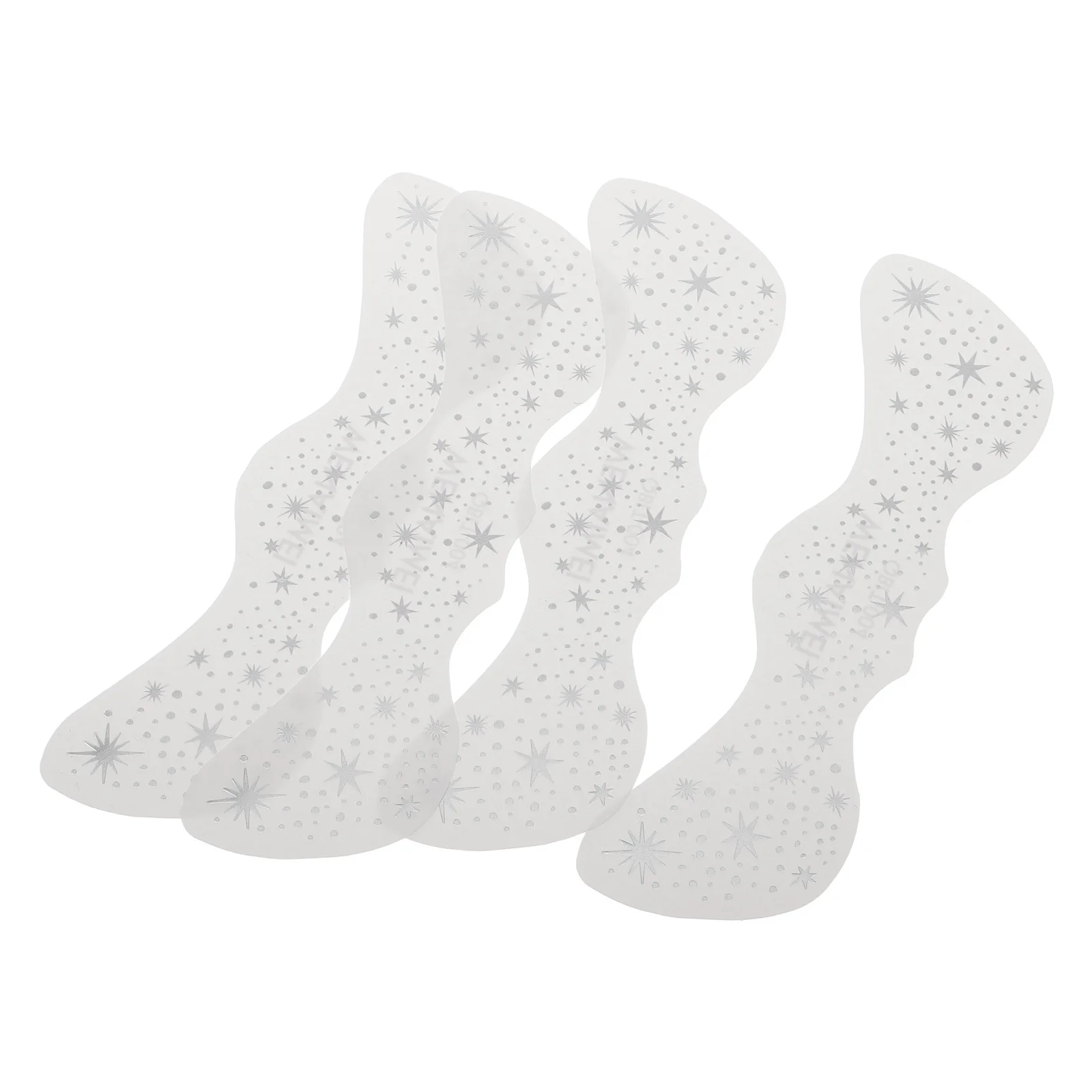 

4Pcs Face Freckles Stickers Silver Glitter Temporary Tattoos Realistic Makeup Party Festival Events Decoration