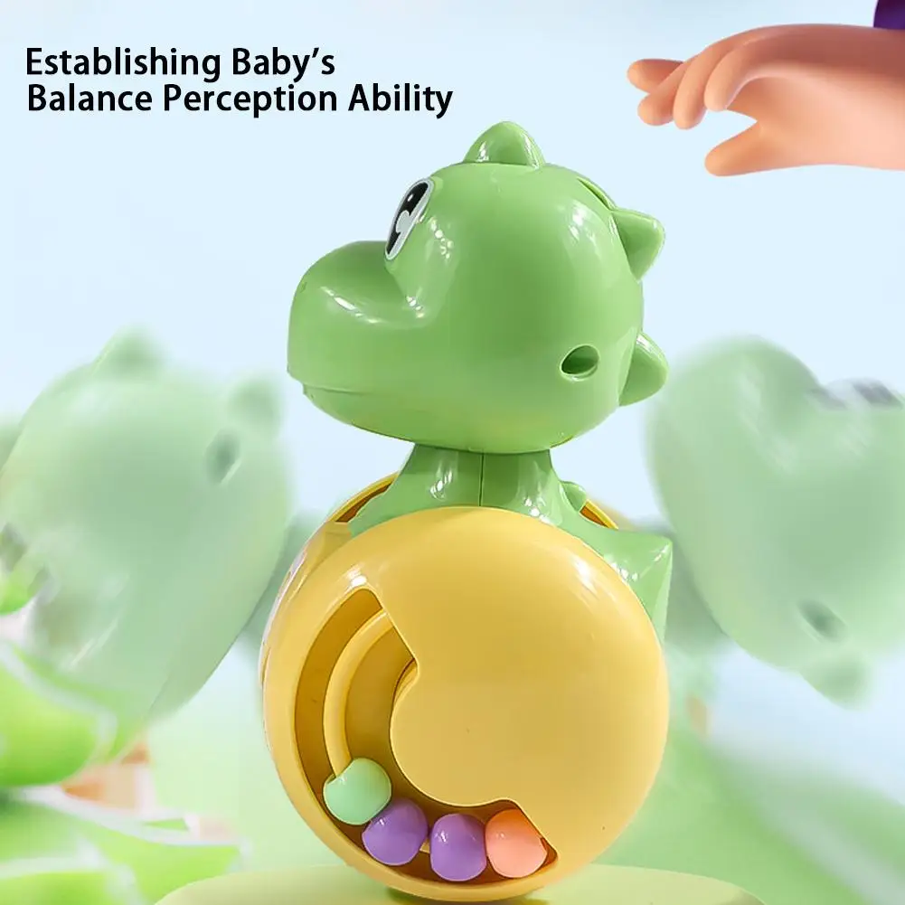 ของเล่นสัตว์ล้มลุก ของเล่นเขย่ามือเด็ก ของเล่นเสริมพัฒนาการ เหมาะสำหรับการเรียนรู้การปีนป่ายและการศึกษาปฐมวัย