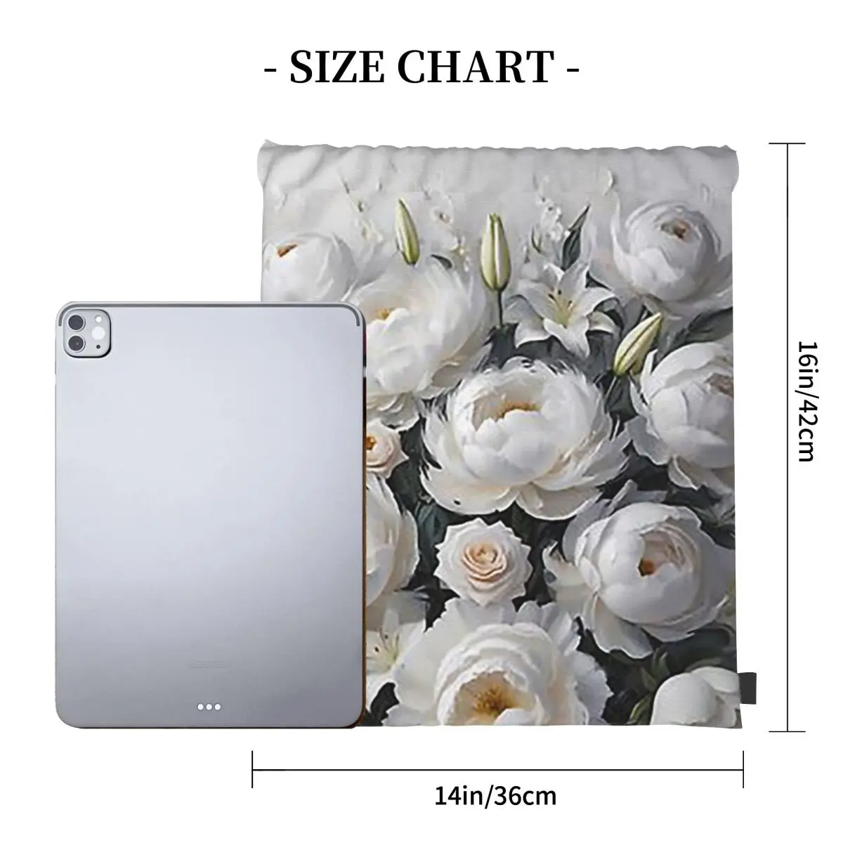 Flower Party Backpacks Fashion Portable Drawstring Bags Sports Bag Book Bags For Man Woman School