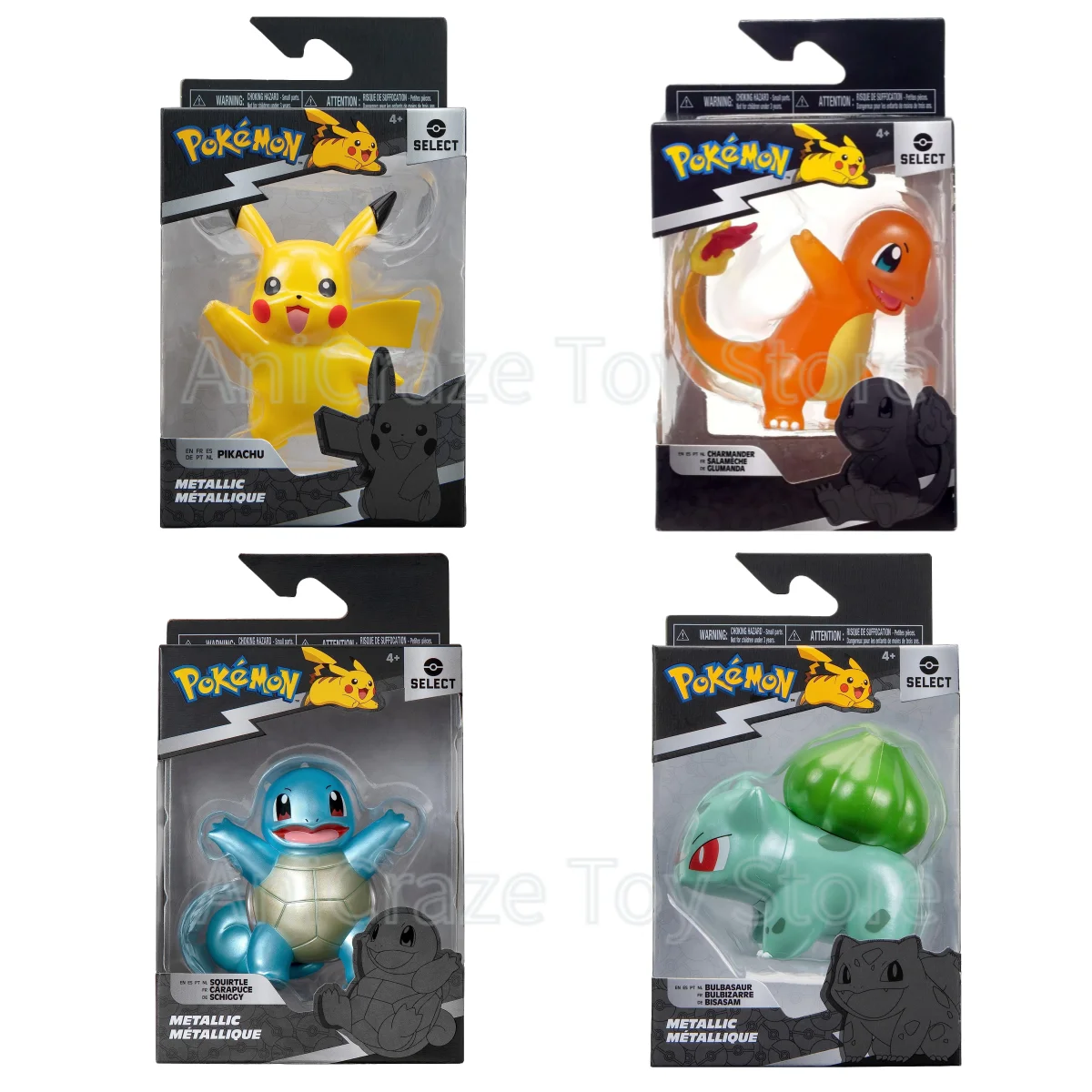 

Pokemon Battle Figure Charmander Squirtle Pikachu Bulbasur Action Figure 3-inch Battle Anime Action Figures Collect Toys Gifts