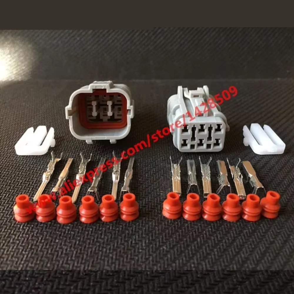 KET 1 Set Kit 6 Pin MG640337 MG610335 Female Male Way Waterproof Electrical Wire Connector Plug Auto Connectors