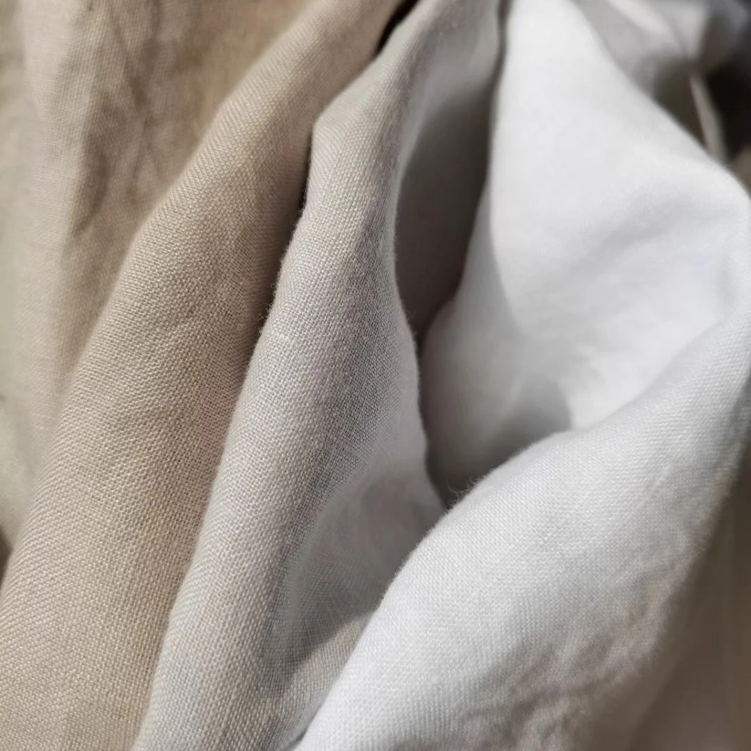 100% Pure Linen Fabric Textile Natural Flax Fabric for Sofa Cover Pillow Hotel Bar Tablecloth Curtain Decorative