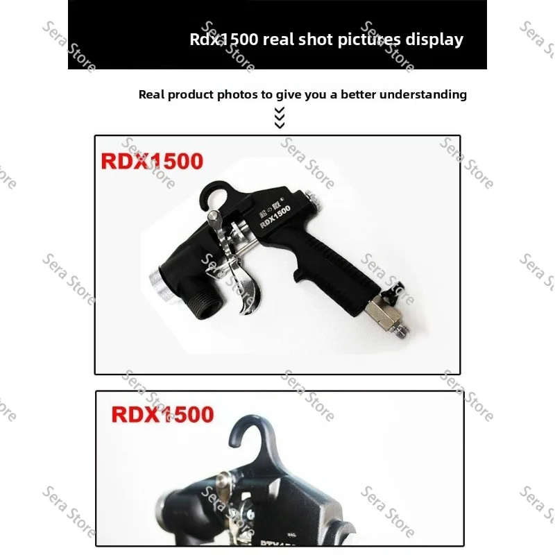 Hot Sale Pneumatic Real Stone Paintball Coating hine Spray  High Atomization Nozzle Putty Nozzle Cement Mortar Sandbl