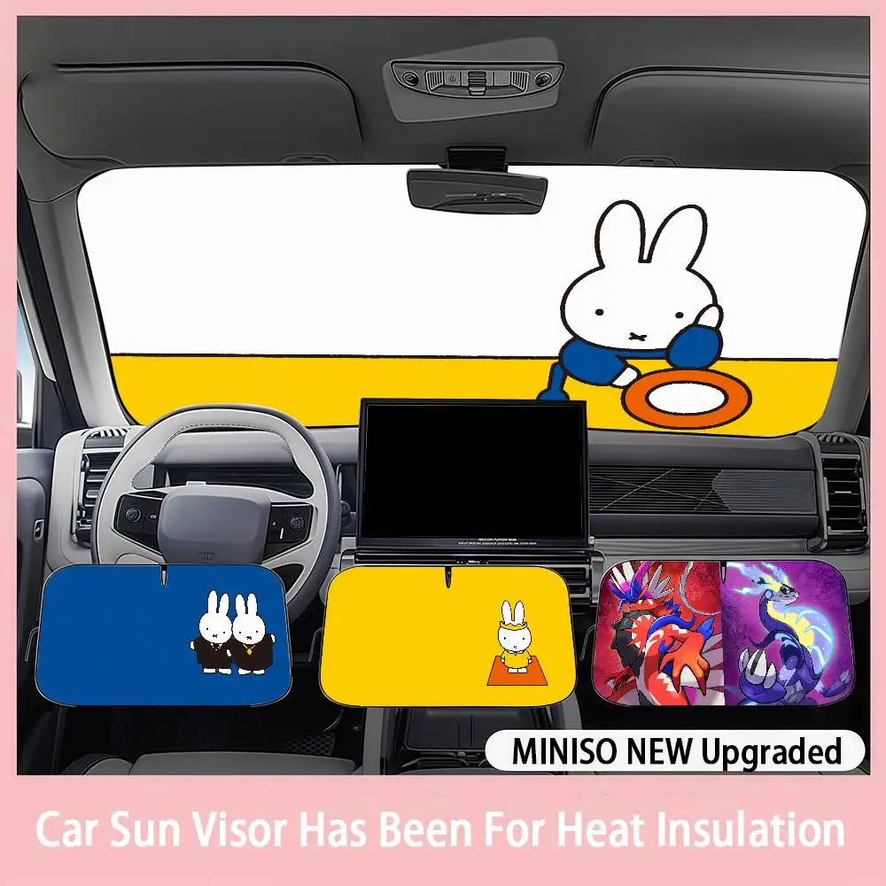 

Pokemo Scarlet Violetn Car SunShade Windshield sunshade blocks ultraviolet rays, car insulation sunshade protector