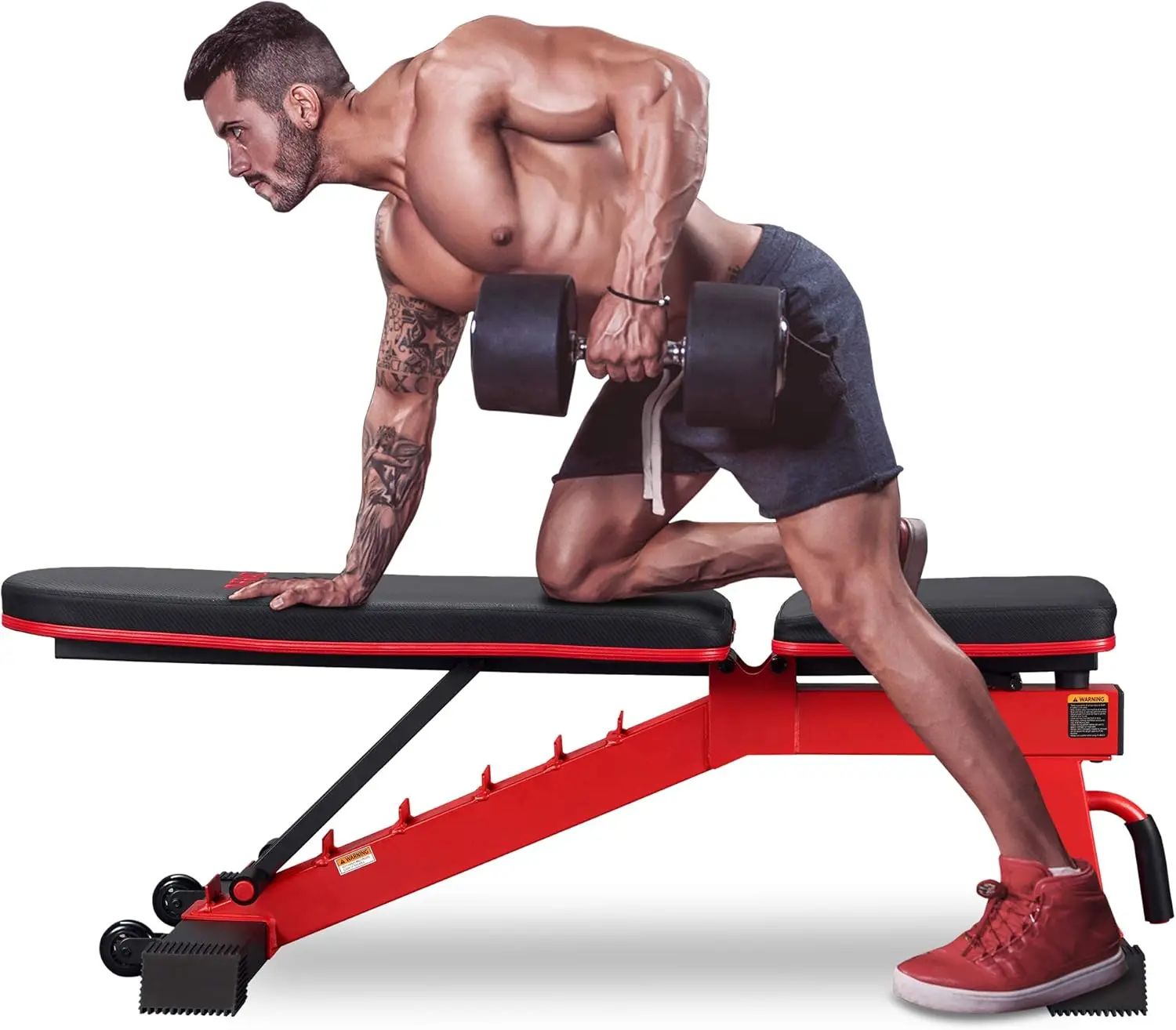 Weight Bench for Full Body Workout, Incline and Decline Weight Bench for Indoor Workout, Home Gym