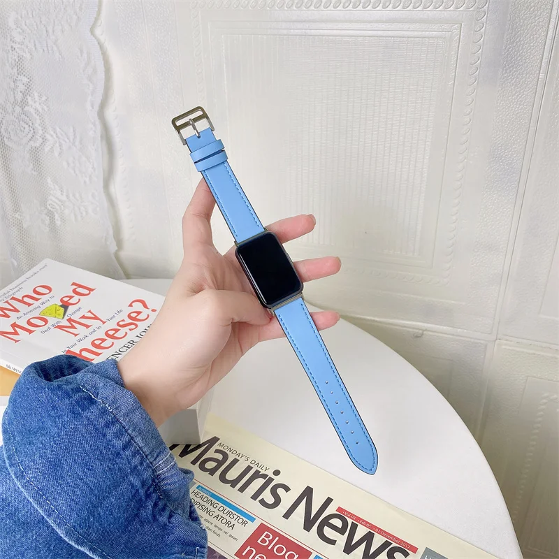 Alta qualidade pulseira de couro para huawei relógio ajuste nova alça barcelet loop huawei relógio inteligente ajuste banda substituição
