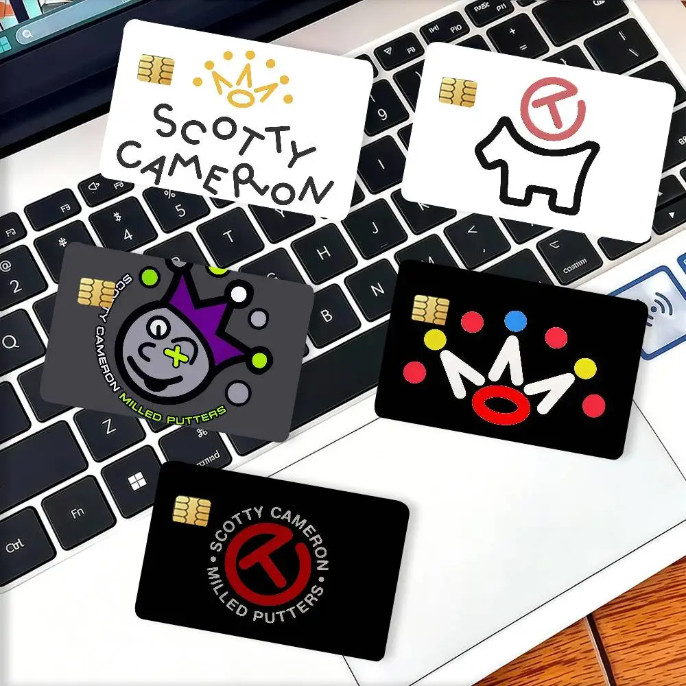 Fashion Print S-Scotty C-Cameron Credit Card Decorative Card Stickers Suitable For Bank Cards Metro Transit Anti-scratch Gift 4P