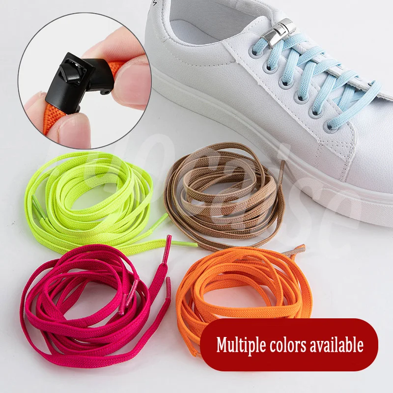Cordones elásticos para zapatos con hebilla entrelazada, cordones sin atar para zapatillas, cordones planos para zapatos, cordones elásticos para niños y adultos, talla única