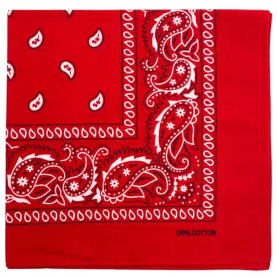 

Limited-time offer MDSTYLE 100% Cotton Bandana for Men and Women 22" x 22" Paisley Pattern Handkerchief Headband Scarf