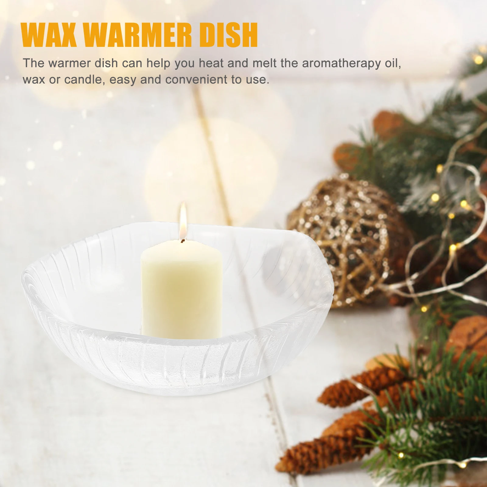 

Transparent Glass Wax Melting Dish Replacement Plate for and Essential Oil Warmers Wax Warmer Replacement Dish