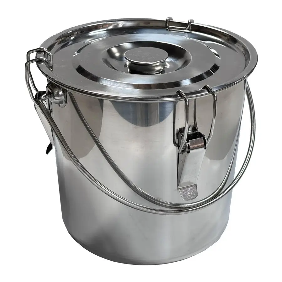 

Charcoal Saver Extinguishing Bucket Keshizumi for Hot Charcoal and Ash Collection, Heavy Duty Stainless Steel with Lockable Lid,
