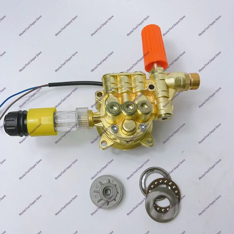 

Очистительная машина высокого давления, головка насоса, насос для автомойки, 220 В, бытовая полностью автоматическая головка в сборе, аксессуары