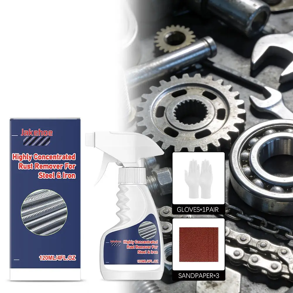 120ML Rust Remover For Stainless Steel Rust Remover Dissolver Fast Rust Removal Powerful Metal Rust Remover Car Maintenance