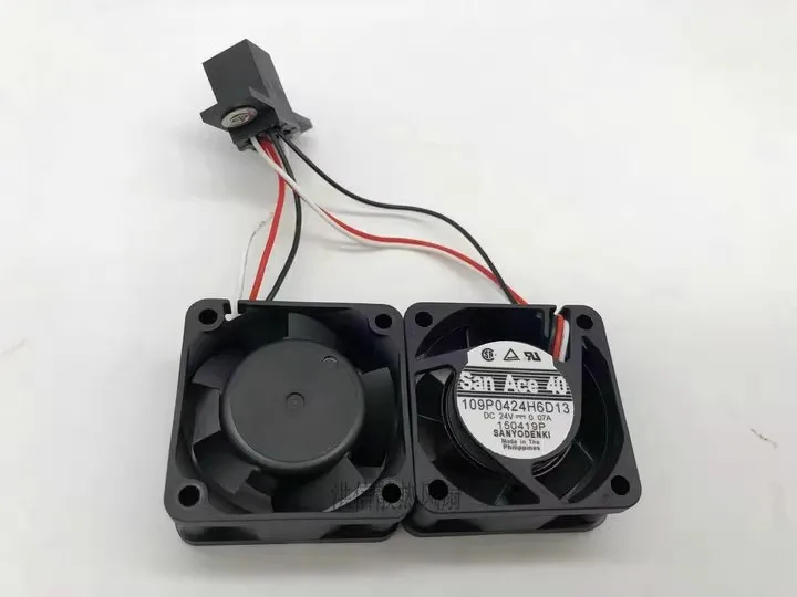 Free shipping New 109P0424H6D13 24V 0.07A 4CM Fanuc Machine typewriter dual fan