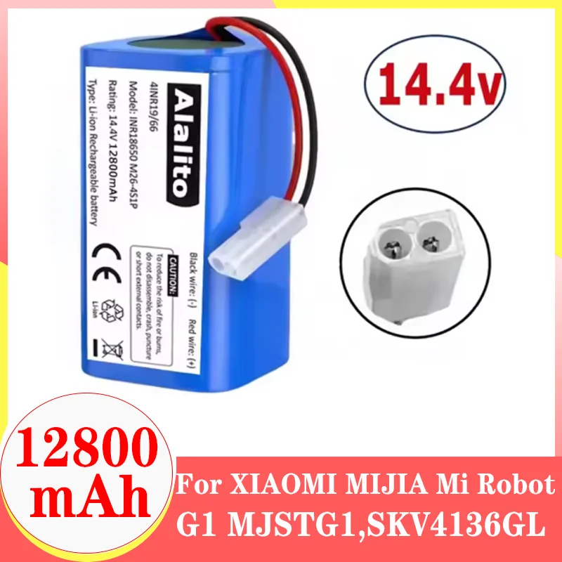 

14.8V18650 Original Replacement Battery H18650CH-4S1P For XiaoMi MiJia Mi Robot Vacuum-Mop Essential G1 MJSTG1 SKV4136GL 2600mAh