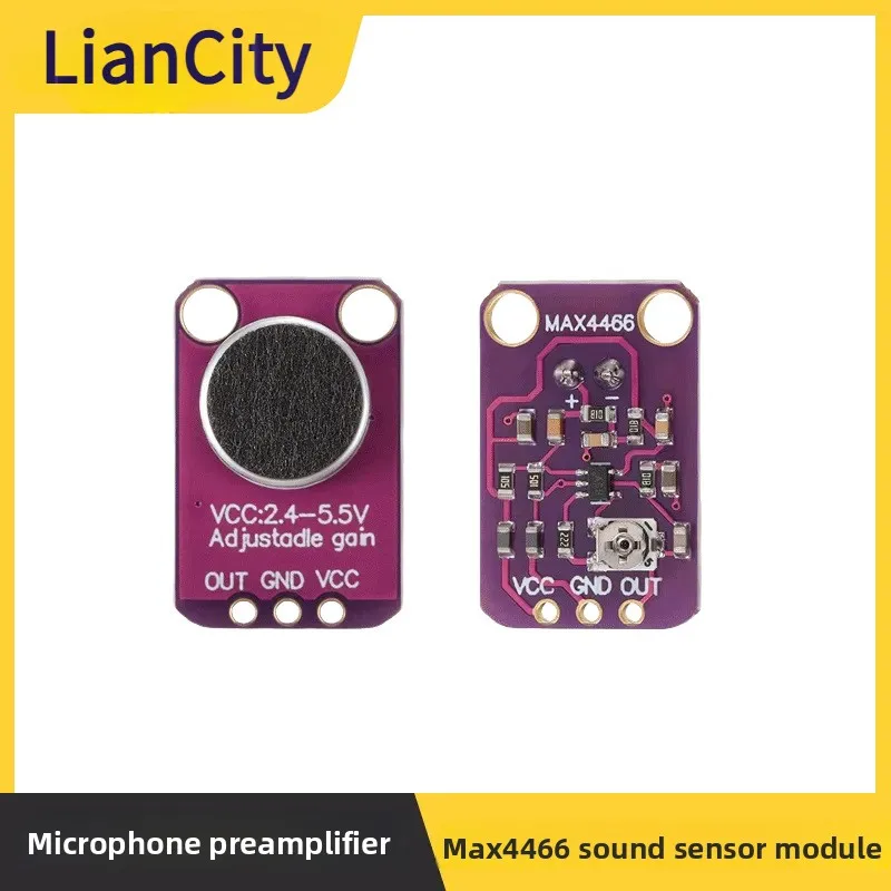 MAX4466Sound Sensor Module Microphone pre-amplifiermicrophone