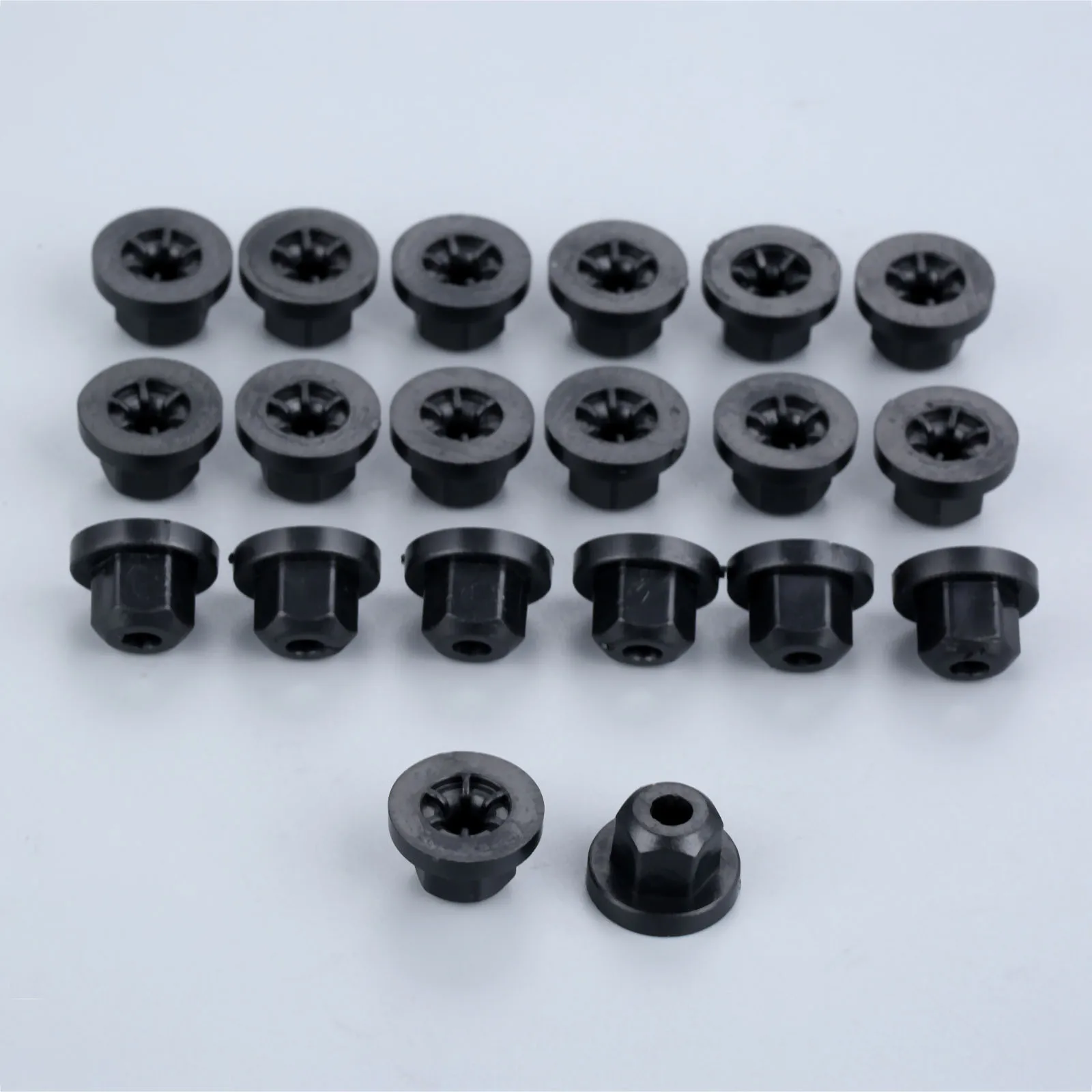 Yetaha 20Pcs Car Plastic Body Nut Flange Clip Fit For Mercedes Benz 0039900251 For BMW 16131176747