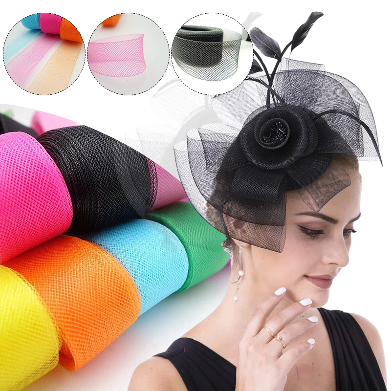 10M Soft Polyester 3cm Flat Plain Horsehair Crinoline Mesh Braid Ribbon For Sewing Crafts Wedding Dress Dance DIY Accessories