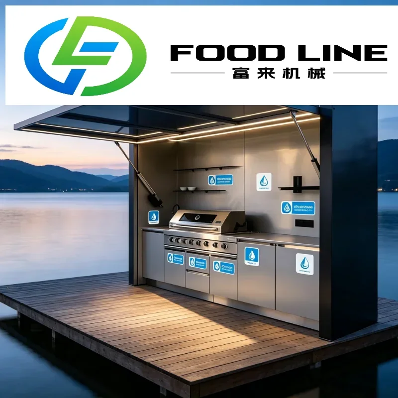 All Weather Custom Outdoor Cooking Station Durable Stainless Steel BBQ Grill Pizza Oven with Weather Resistant Pergola